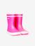 Bottes de pluie bébé Baby Flac guimauve+rose+rouge - vertbaudet enfant 