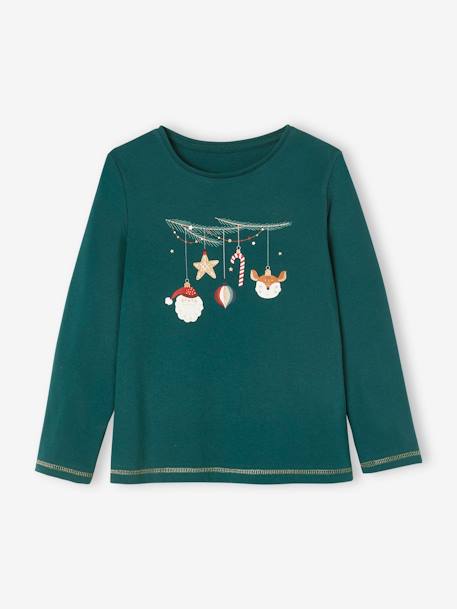 Christmas Pyjamas + Socks Box Set for Girls fir green - vertbaudet enfant 