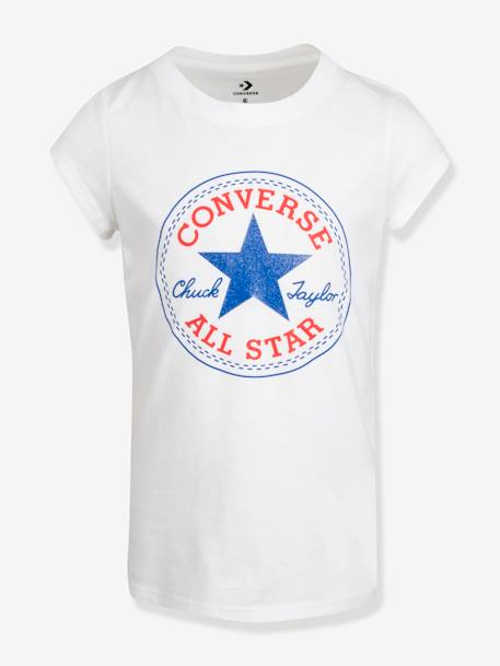 Tee-shirt enfant Chuck Patch blanc+gris - vertbaudet enfant 