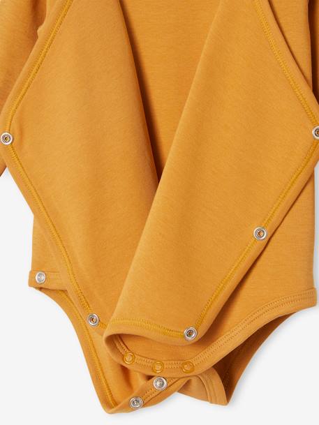 Pack of 5 Long Sleeve Bodysuits with Full-Length Opening, for Babies ORANGE DARK 2 COLOR/MULTICOL - vertbaudet enfant 