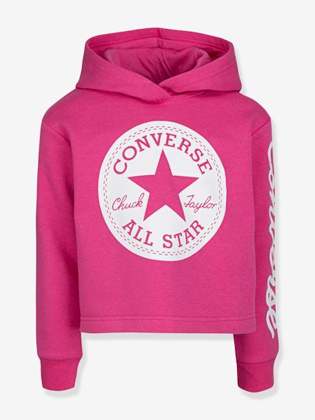Chuck Patch Cropped Hoodie by CONVERSE grey+rose - vertbaudet enfant 