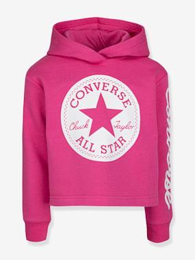 Fille-Collection sport-Sweat à capuche Chuck Patch Cropped Hoodie CONVERSE