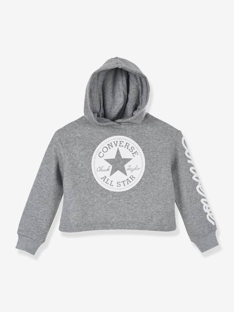 Sweat à capuche Chuck Patch Cropped Hoodie gris - vertbaudet enfant 