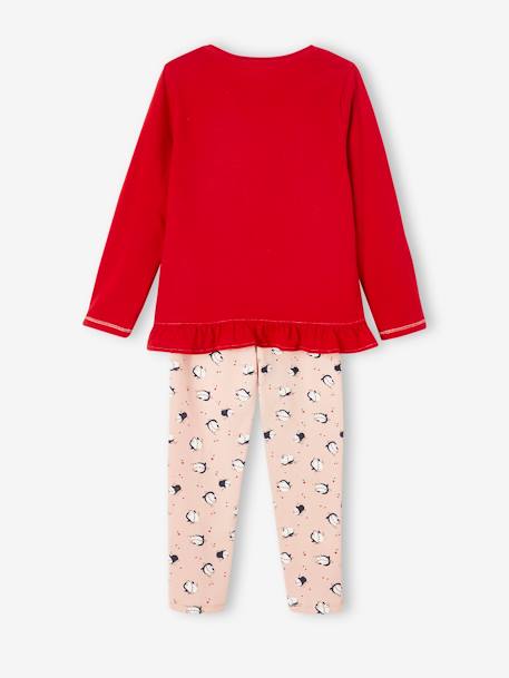 Pyjama Noël pingouins fille rouge - vertbaudet enfant 