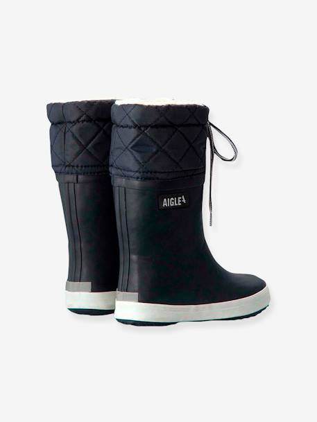 Bottes de pluie fourrées enfant Lolly Pop Giboulée marine blanc+noir blanc+rouge/blanc - vertbaudet enfant 
