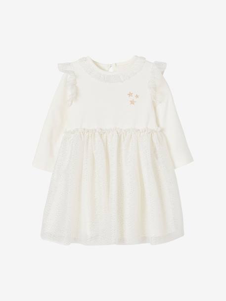 Tulle Dress for Babies ecru - vertbaudet enfant 