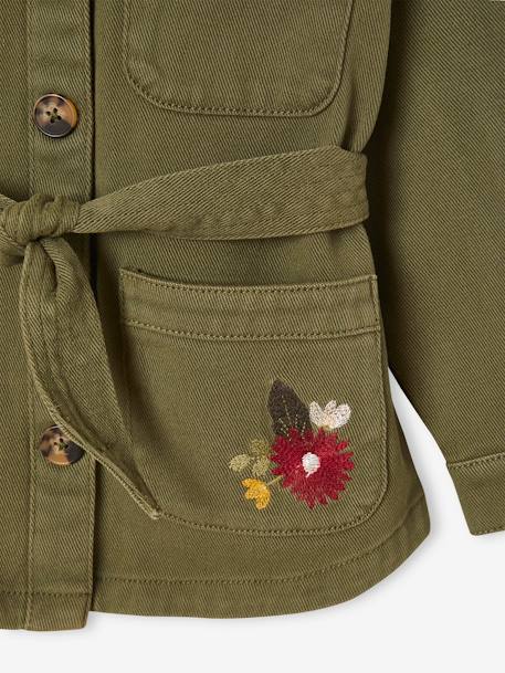 True Meaning Jacket Women's Small Military Army Blazer Green Embroidered  Coat