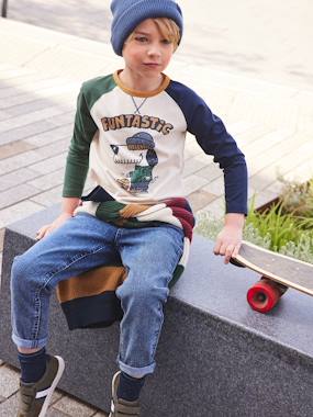 -Balloon Jeans, Easy to Slip On, Loose Cut, for Boys