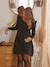 Robe courte en maille grossesse et allaitement NOIR FONCE UNI+ROUGE MOYEN UNI - vertbaudet enfant 