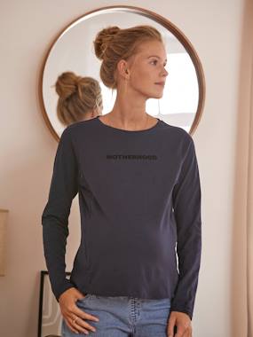 Maternity-Top with Message in Organic Cotton, Maternity & Nursing