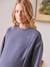 Short Dual Fabric Dress, Maternity & Nursing Special GREY DARK SOLID WITH DESIGN - vertbaudet enfant 