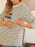 T-shirt marinière grossesse et allaitement Vert rayé blanc - vertbaudet enfant 
