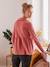T-shirt blouse col volanté grossesse et allaitement Vieux rose - vertbaudet enfant 