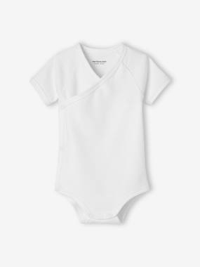 Lot de 5 bodies manches courtes bébé ouverture naissance BASICS  - vertbaudet enfant