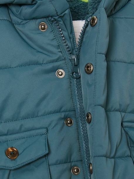 Lightweight Padded Jacket for Baby Boys BLUE DARK SOLID - vertbaudet enfant 