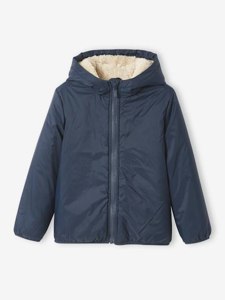 Parka garçon 3 en 1 blouson amovible kaki+lichen+Marine grisé+noix de pécan - vertbaudet enfant 