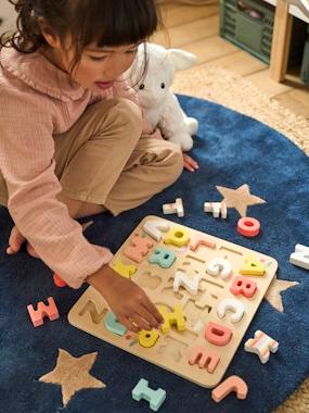 Puzzle lettres à encastrer en bois FSC®  - vertbaudet enfant