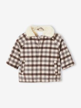 Woollen Coat, Recycled Polyester Padding, for Babies  - vertbaudet enfant