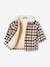 Woollen Coat, Recycled Polyester Padding, for Babies GREY DARK CHECKS - vertbaudet enfant 