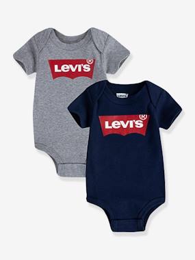 Baby-Bodysuits-Pack of 2 Batwing Bodysuits for Babies by Levi's®