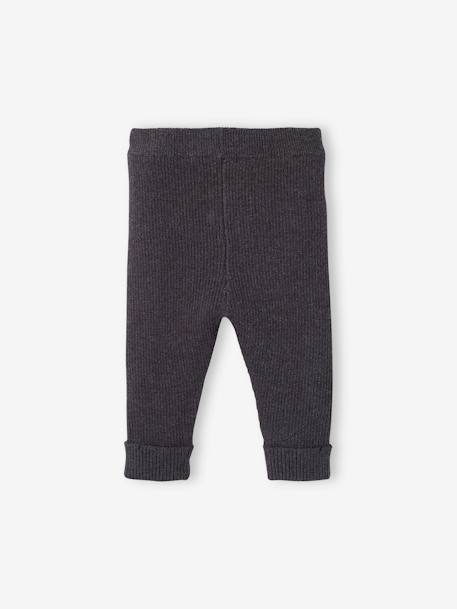 Knitted Leggings for Babies grey - vertbaudet enfant 
