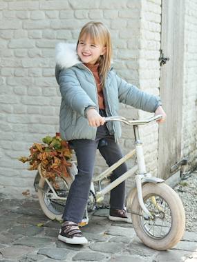 Flared Trousers with Embroidered Pockets for Girls  - vertbaudet enfant