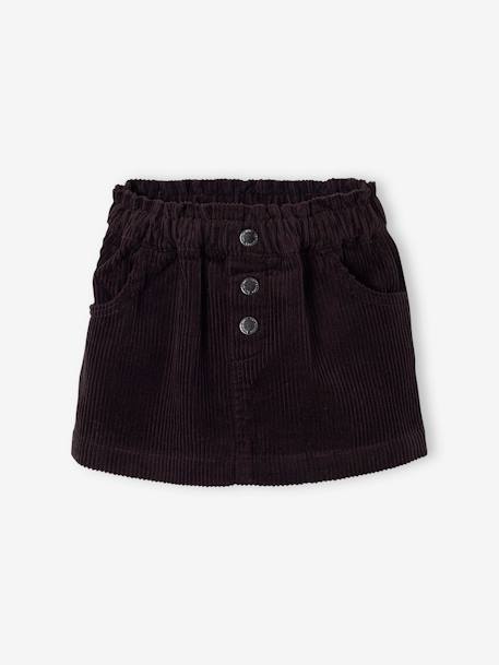 Corduroy Paperbag Skirt for Babies black - vertbaudet enfant 