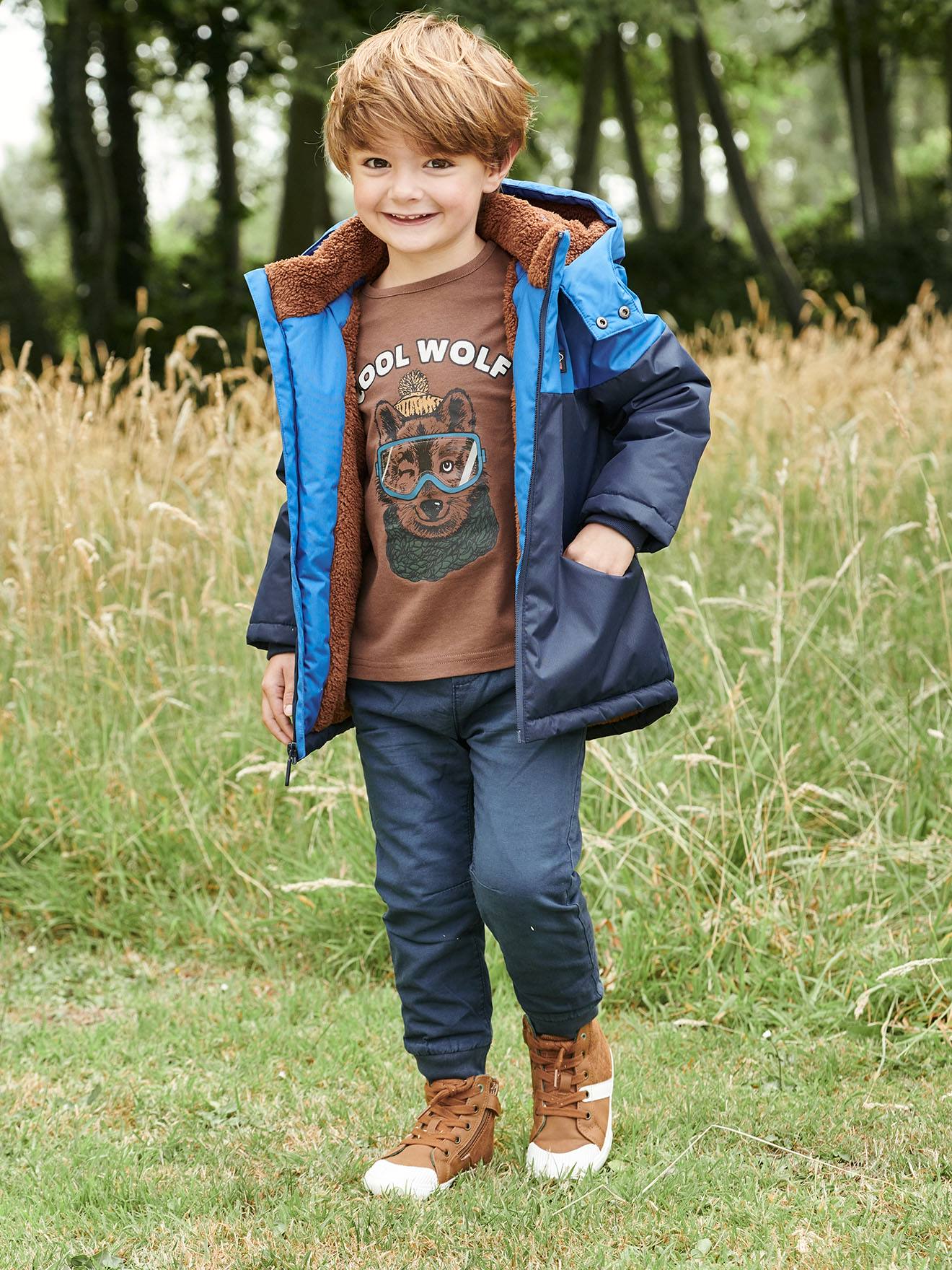 Technical Parka with Hood for Boys 