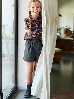 Chequered Shorts for Girls  - vertbaudet enfant