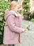 Manteau à carreaux avec capuche fille vieux rose - vertbaudet enfant 