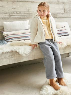 Wide Leg Corduroy Trousers for Girls  - vertbaudet enfant
