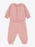 Knitted 2-Piece Set for Babies in Wool & Cotton, by Petit Bateau rose - vertbaudet enfant 