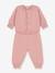 Knitted 2-Piece Set for Babies in Wool & Cotton, by Petit Bateau rose - vertbaudet enfant 