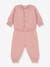 Knitted 2-Piece Set for Babies in Wool & Cotton, by Petit Bateau rose - vertbaudet enfant 