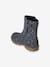 Leather Ankle Boots for Girls, Designed for Autonomy GREY MEDIUM  ALL OVER PRINTED - vertbaudet enfant 
