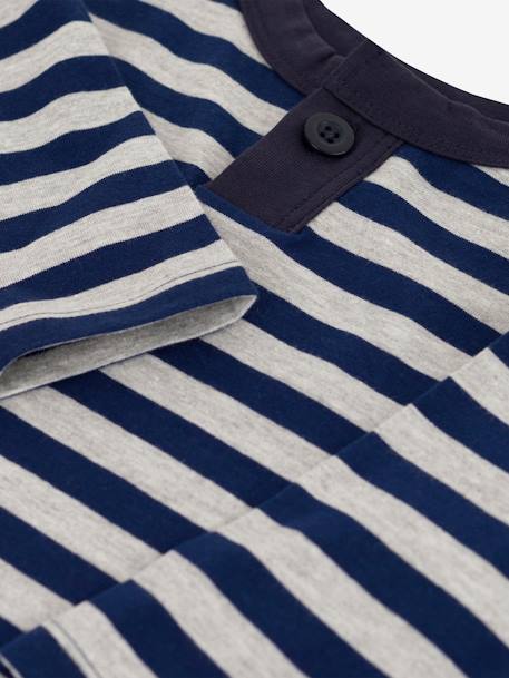 Tee-shirt manches longues bébé en coton - bleu - vertbaudet enfant 