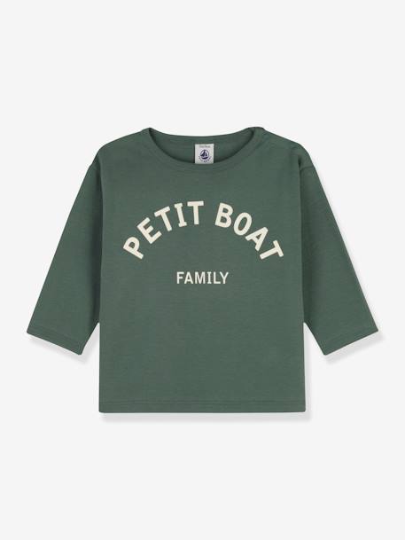 T-shirt manches longues bébé en coton bio PETIT BATEAU vert - vertbaudet enfant 