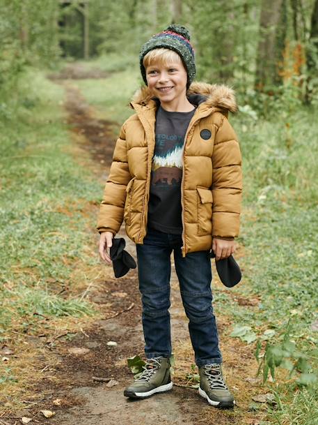 Jean garçon droit indestructible morphologique MEDIUM denim brut+STONE - vertbaudet enfant 