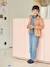 Denim Worker-Type Jumpsuit for Girls BLUE DARK WASCHED - vertbaudet enfant 
