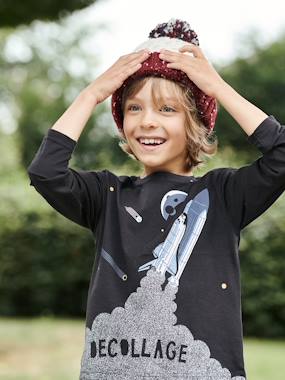 Cable-Knit Beanie for Boys  - vertbaudet enfant