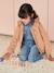 Combinaison en jean style 'worker' fille stone - vertbaudet enfant 