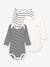Pack of 3 Long Sleeve Bodysuits by Petit Bateau set white+white - vertbaudet enfant 