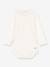 Long Sleeve Organic Cotton Bodysuit with Fancy Collar, by Petit Bateau ecru - vertbaudet enfant 