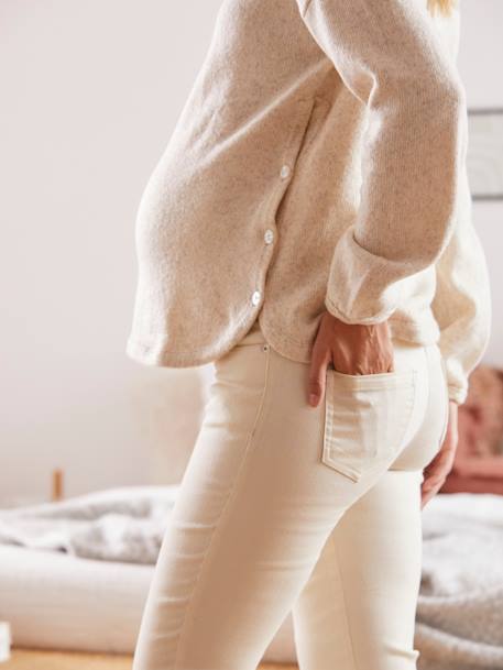 Top with Slit on the Side, Maternity & Nursing Special GREY LIGHT SOLID - vertbaudet enfant 