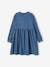 Denim Dress with Peter Pan Collar for Girls BLUE DARK SOLID - vertbaudet enfant 