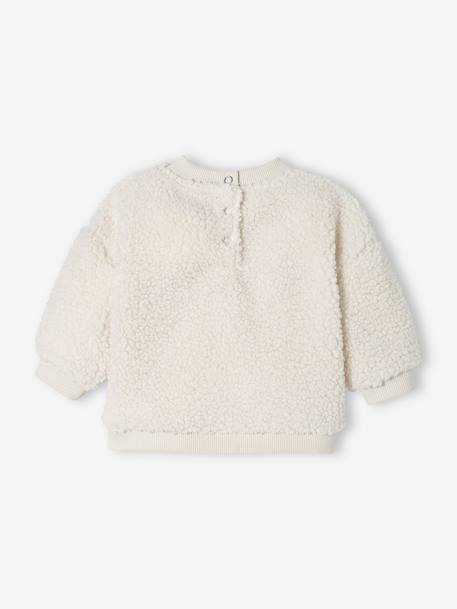 Sweatshirt in Plush Fabric, for Babies  - vertbaudet enfant 