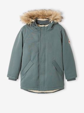 Garçon-Parka à capuche doublée sherpa garçon