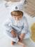 Surpyjama koala en velours enfant gris clair chiné - vertbaudet enfant 