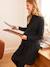 Dual Fabric Sweater Dress, Maternity & Nursing Special BLACK DARK SOLID - vertbaudet enfant 