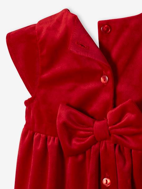 Coffret de noël bébé robe à sequins et bandeau assorti rouge - vertbaudet enfant 